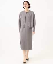 NHAJD11390 GIANNI LO GIUDICE(小さいサイズ)(メゾン ドゥ サンク) ヴィスコースミラノワンピース グレー