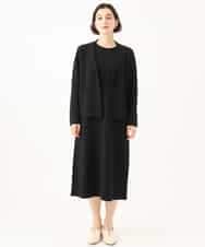 NHAJD11390 GIANNI LO GIUDICE(小さいサイズ)(メゾン ドゥ サンク) ヴィスコースミラノワンピース グレー