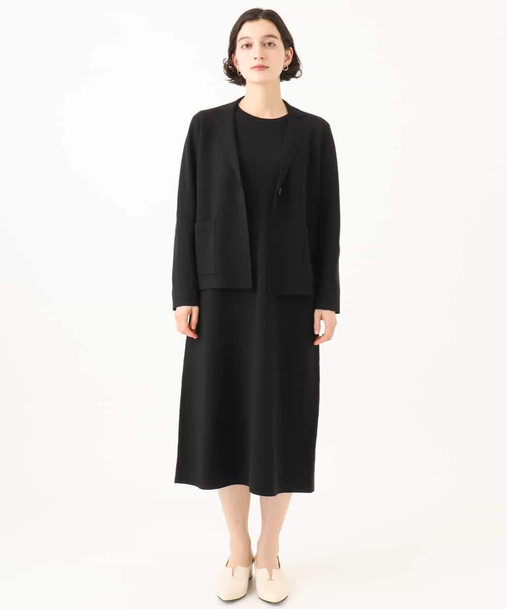 NHAJD11390 GIANNI LO GIUDICE(小さいサイズ)(メゾン ドゥ サンク) ヴィスコースミラノワンピース グレー