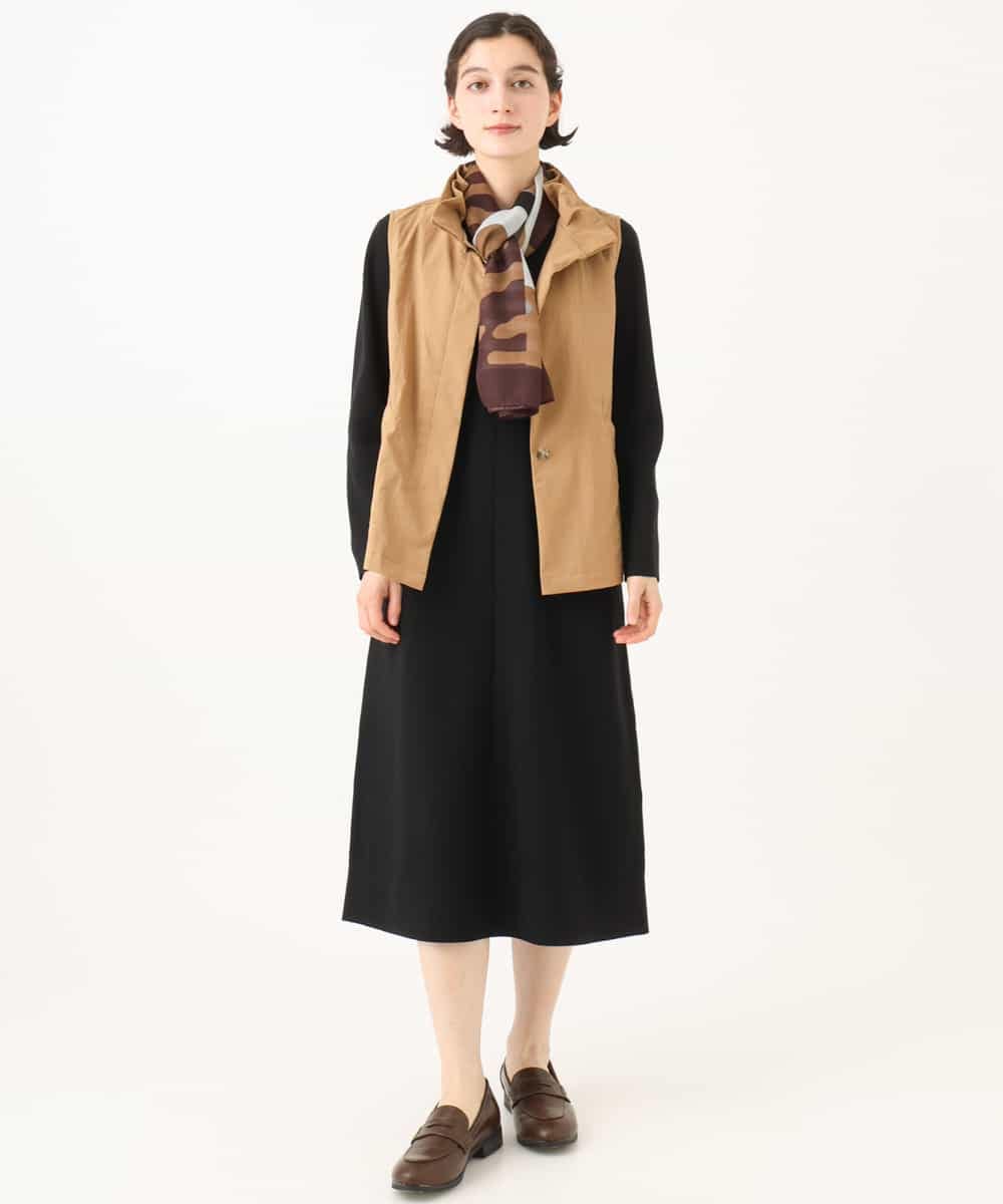NHAJD11390 GIANNI LO GIUDICE(小さいサイズ)(メゾン ドゥ サンク) ヴィスコースミラノワンピース グレー