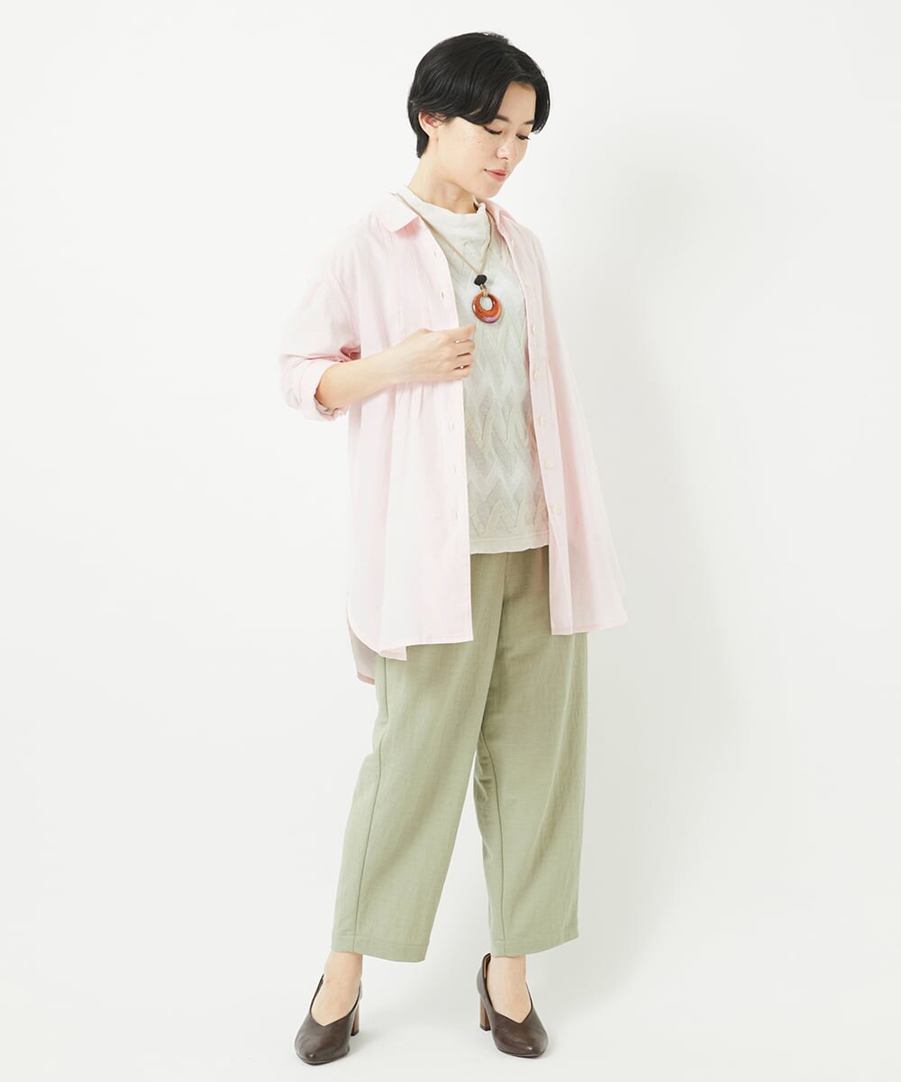 NHBGC81260 GIANNI LO GIUDICE(小さいサイズ)(メゾン ドゥ サンク) デニムチュニックブラウス ネイビー