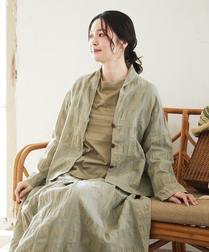 NHBGE53360 GIANNI LO GIUDICE(小さいサイズ) [セットアップ対応]シャドーチェックブラウス