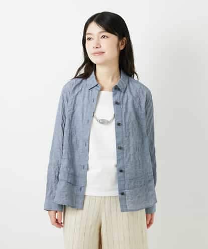 NHBGF90250 GIANNI LO GIUDICE(小さいサイズ) コットンシャーリングブラウス