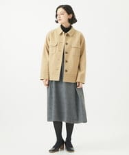 NHDAC88390 GIANNI LO GIUDICE(小さいサイズ)(メゾン ドゥ サンク) [セットアップ対応]圧縮ジャージーブルゾン ベージュ