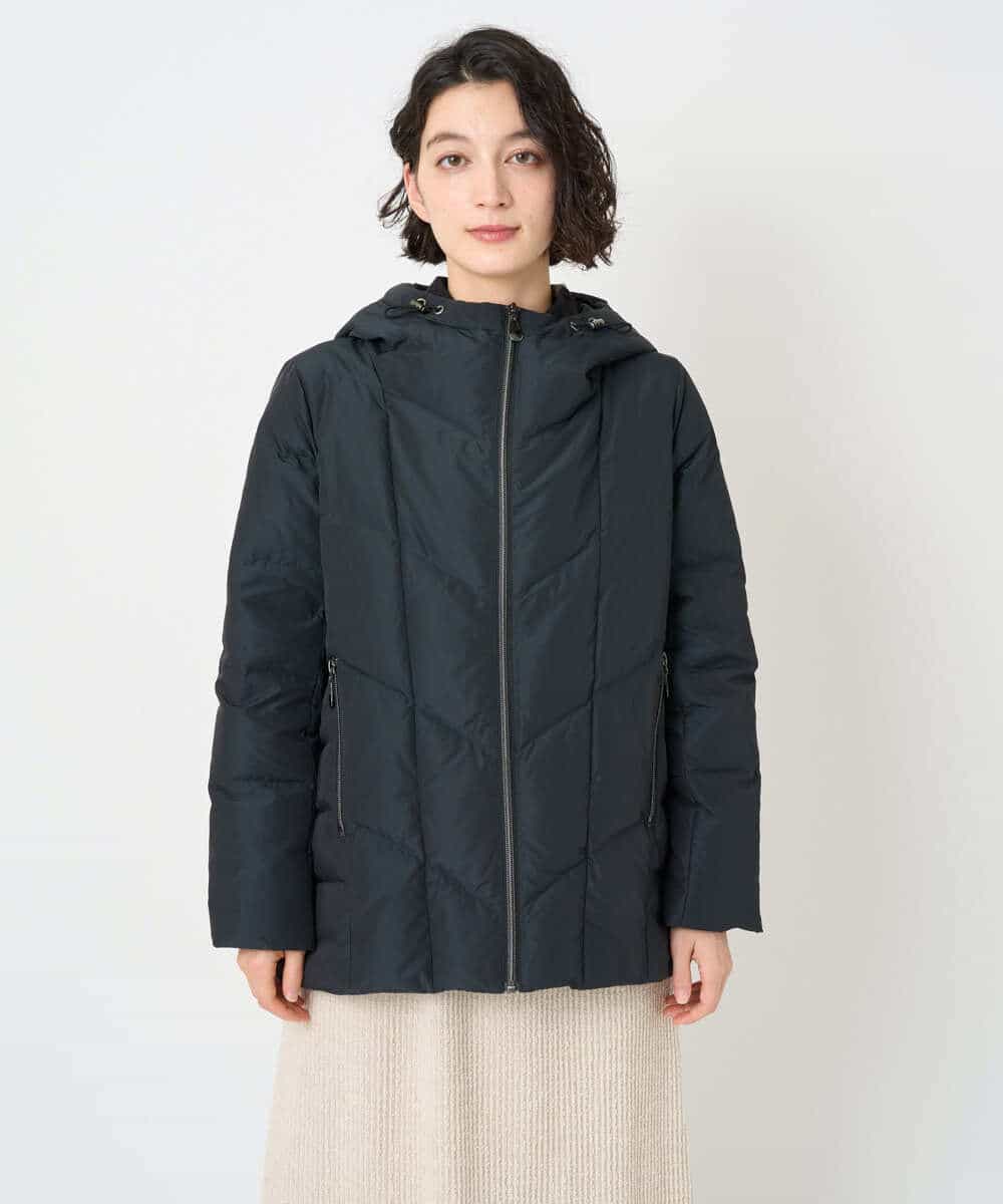 NHDAE31590 GIANNI LO GIUDICE(小さいサイズ)(メゾン ドゥ サンク) タフタメモリーダウンジャケット ダークグリーン