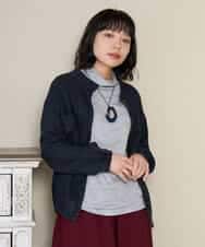 NHDAH37360 GIANNI LO GIUDICE(小さいサイズ)(メゾン ドゥ サンク) テンセルデニムヴィンテージブルゾン ダークグレー