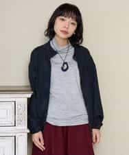 NHDAH37360 GIANNI LO GIUDICE(小さいサイズ)(メゾン ドゥ サンク) テンセルデニムヴィンテージブルゾン ダークグレー