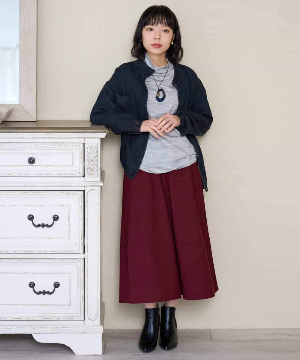 NHDAH37360 GIANNI LO GIUDICE(小さいサイズ)(メゾン ドゥ サンク) テンセルデニムヴィンテージブルゾン ダークグレー