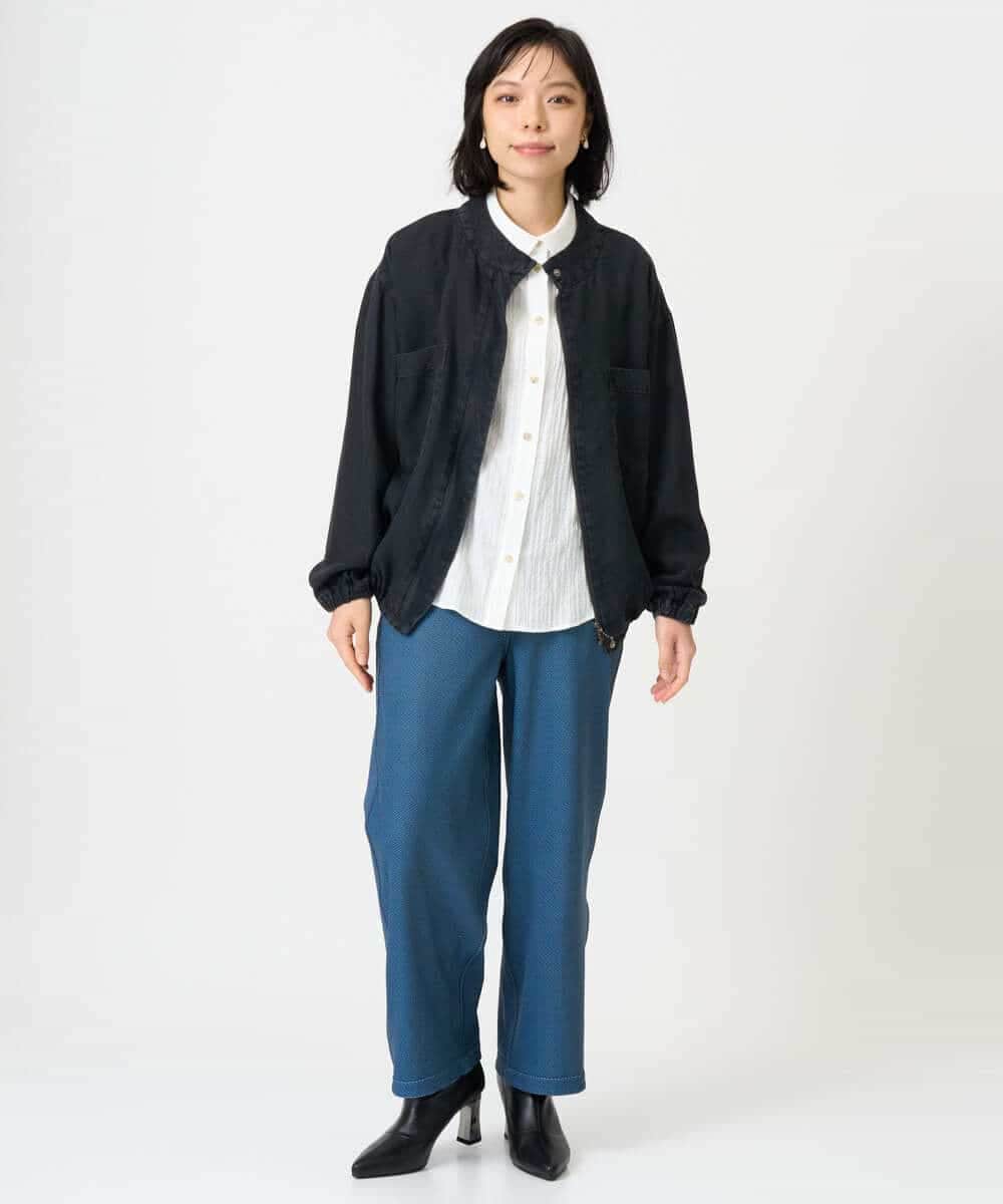 NHDAH37360 GIANNI LO GIUDICE(小さいサイズ)(メゾン ドゥ サンク) テンセルデニムヴィンテージブルゾン ダークグレー