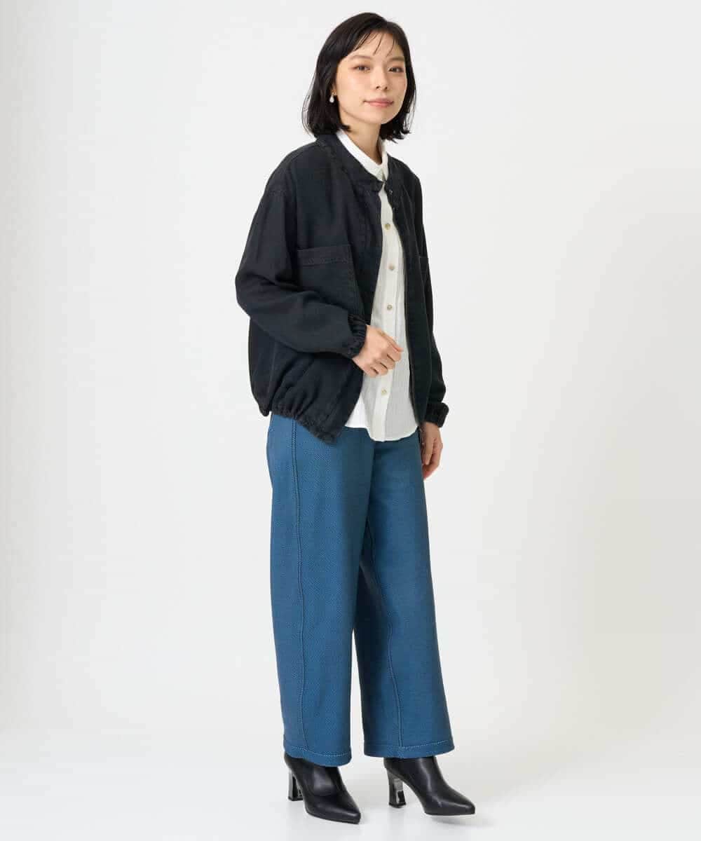 NHDAH37360 GIANNI LO GIUDICE(小さいサイズ)(メゾン ドゥ サンク) テンセルデニムヴィンテージブルゾン ダークグレー