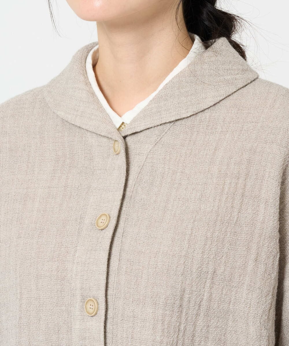 NHDAH46390 GIANNI LO GIUDICE(小さいサイズ)(メゾン ドゥ サンク) [セットアップ対応]ウールリファインガーゼジャケット ベージュ