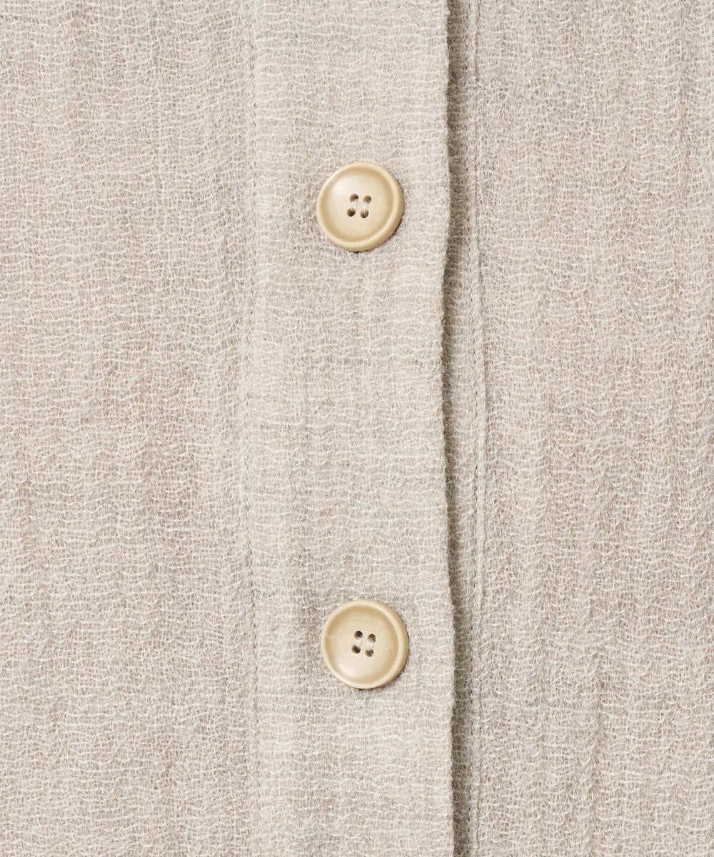 NHDAH46390 GIANNI LO GIUDICE(小さいサイズ)(メゾン ドゥ サンク) [セットアップ対応]ウールリファインガーゼジャケット ベージュ