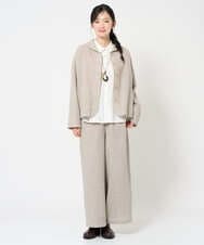 NHDAH46390 GIANNI LO GIUDICE(小さいサイズ)(メゾン ドゥ サンク) [セットアップ対応]ウールリファインガーゼジャケット ベージュ