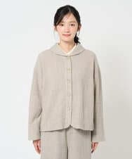 NHDAH46390 GIANNI LO GIUDICE(小さいサイズ)(メゾン ドゥ サンク) [セットアップ対応]ウールリファインガーゼジャケット ベージュ