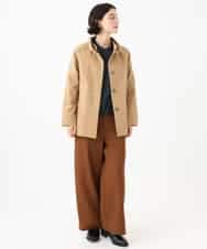 NHDAI84390 GIANNI LO GIUDICE(小さいサイズ)(メゾン ドゥ サンク) ストレッチツイルショートコート ベージュ