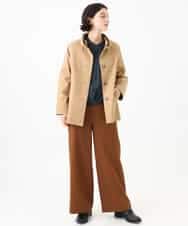 NHDAI84390 GIANNI LO GIUDICE(小さいサイズ)(メゾン ドゥ サンク) ストレッチツイルショートコート ベージュ