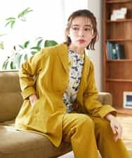 NHDGF26360 GIANNI LO GIUDICE(小さいサイズ)(メゾン ドゥ サンク) [セットアップ対応]コットンナチュラルワッシャージャケット グリーン
