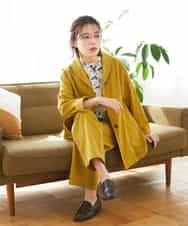 NHDGF26360 GIANNI LO GIUDICE(小さいサイズ)(メゾン ドゥ サンク) [セットアップ対応]コットンナチュラルワッシャージャケット グリーン