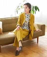 NHDGF26360 GIANNI LO GIUDICE(小さいサイズ)(メゾン ドゥ サンク) [セットアップ対応]コットンナチュラルワッシャージャケット グリーン