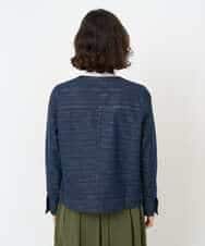 NHDJB20390 GIANNI LO GIUDICE(小さいサイズ)(メゾン ドゥ サンク) レインボーデニムジャケット ネイビー