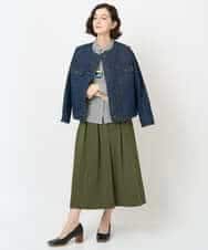 NHDJB20390 GIANNI LO GIUDICE(小さいサイズ)(メゾン ドゥ サンク) レインボーデニムジャケット ネイビー