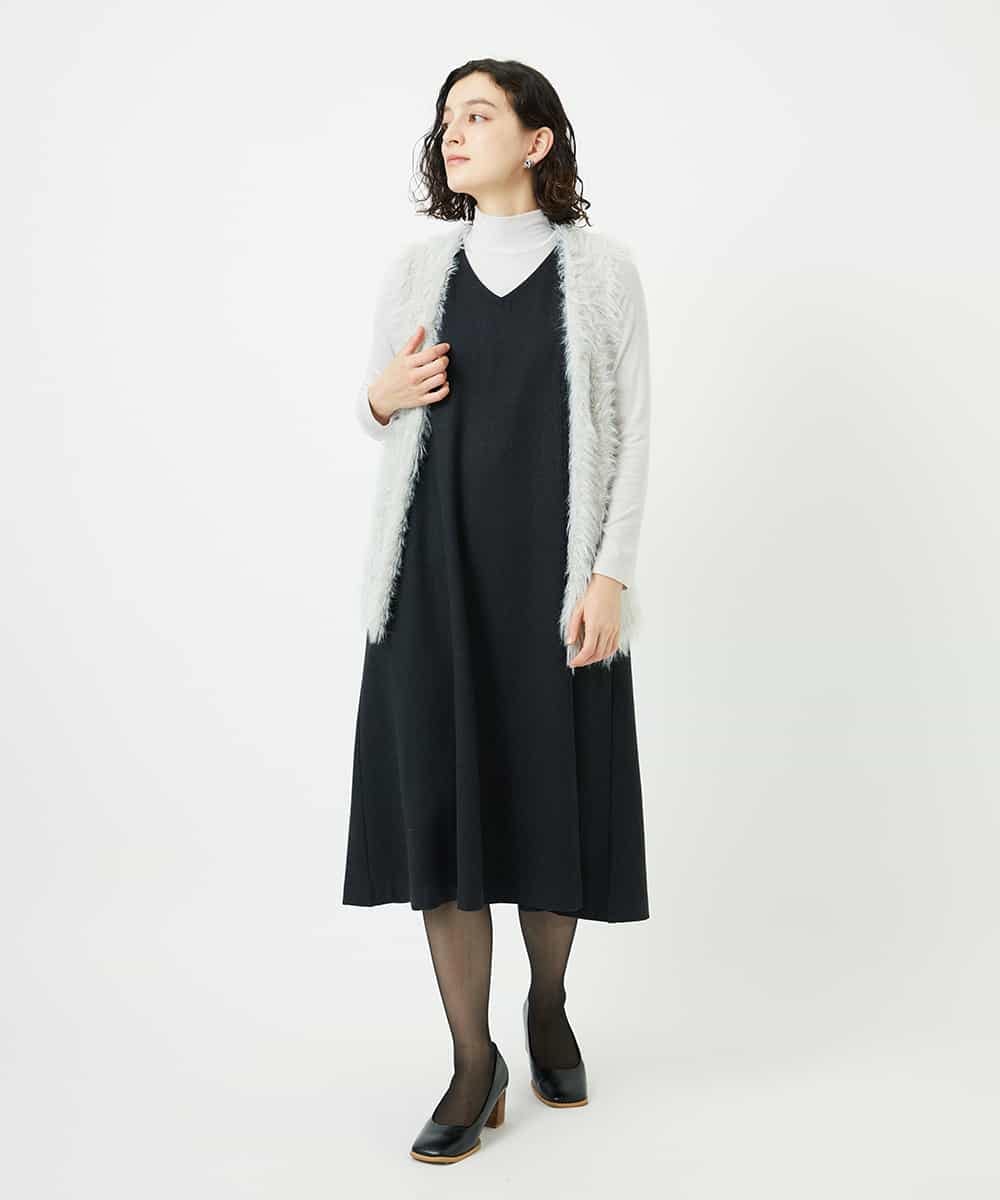 NHEAF84360 GIANNI LO GIUDICE(小さいサイズ)(メゾン ドゥ サンク) ガンクラブチェックジャンパースカート グレー