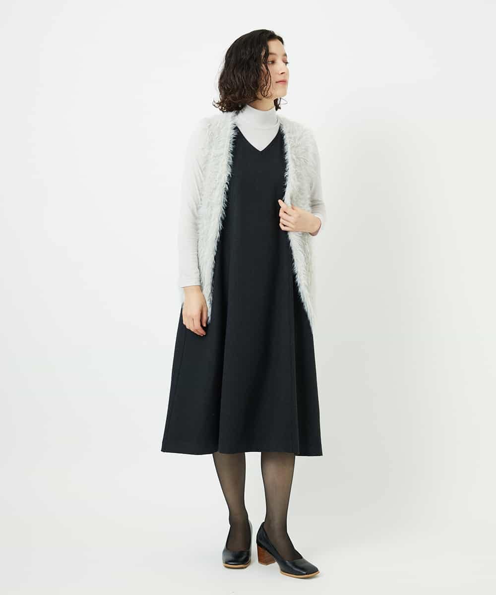 NHEAF84360 GIANNI LO GIUDICE(小さいサイズ)(メゾン ドゥ サンク) ガンクラブチェックジャンパースカート グレー