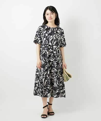 NHEGF95330 GIANNI LO GIUDICE(小さいサイズ) リーフプリントワンピース