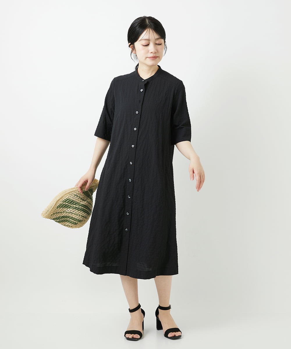 NHEGF96360 GIANNI LO GIUDICE(小さいサイズ)(メゾン ドゥ サンク) サッカーチェックシャツワンピース ライトブルー