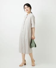 NHEGF96360 GIANNI LO GIUDICE(小さいサイズ)(メゾン ドゥ サンク) サッカーチェックシャツワンピース ライトブルー