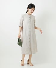 NHEGF96360 GIANNI LO GIUDICE(小さいサイズ)(メゾン ドゥ サンク) サッカーチェックシャツワンピース ライトブルー
