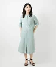 NHEGF96360 GIANNI LO GIUDICE(小さいサイズ)(メゾン ドゥ サンク) サッカーチェックシャツワンピース ライトブルー
