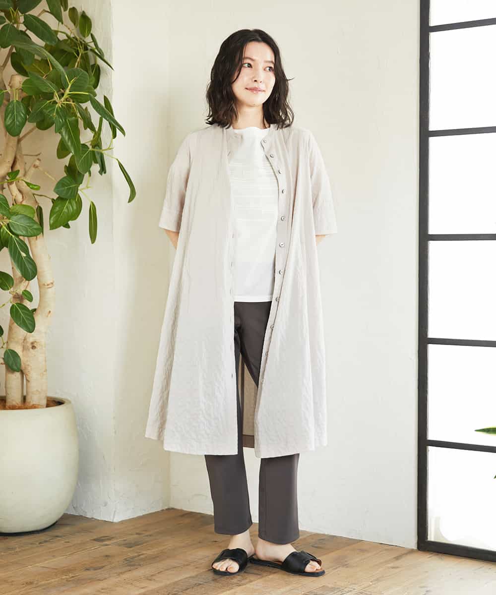 NHEGF96360 GIANNI LO GIUDICE(小さいサイズ)(メゾン ドゥ サンク) サッカーチェックシャツワンピース ライトブルー