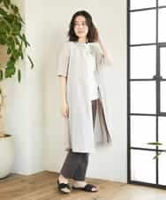 NHEGF96360 GIANNI LO GIUDICE(小さいサイズ)(メゾン ドゥ サンク) サッカーチェックシャツワンピース ライトブルー