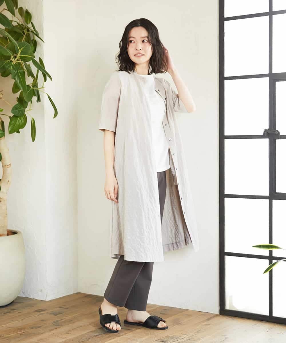 NHEGF96360 GIANNI LO GIUDICE(小さいサイズ)(メゾン ドゥ サンク) サッカーチェックシャツワンピース ライトブルー