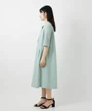 NHEGF96360 GIANNI LO GIUDICE(小さいサイズ)(メゾン ドゥ サンク) サッカーチェックシャツワンピース ライトブルー