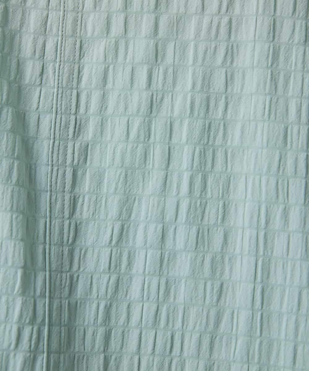 NHEGF96360 GIANNI LO GIUDICE(小さいサイズ)(メゾン ドゥ サンク) サッカーチェックシャツワンピース ライトブルー