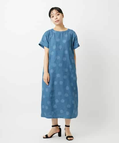 NHEHD06430 GIANNI LO GIUDICE(小さいサイズ) リネンドットワンピース