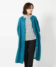 NHEHE60330 GIANNI LO GIUDICE(小さいサイズ)(メゾン ドゥ サンク) 麻シャンブレープリントワンピース イエローベージュ