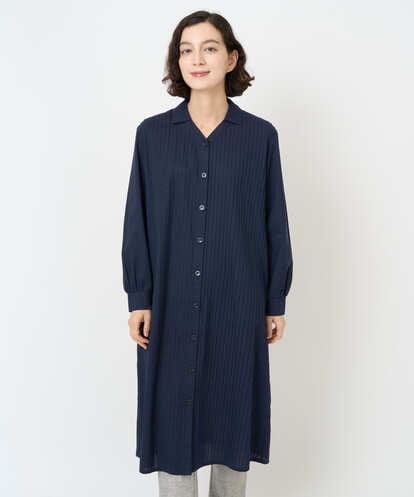 NHEJB10390 GIANNI LO GIUDICE(小さいサイズ) コットンローンピンタックロングブラウス
