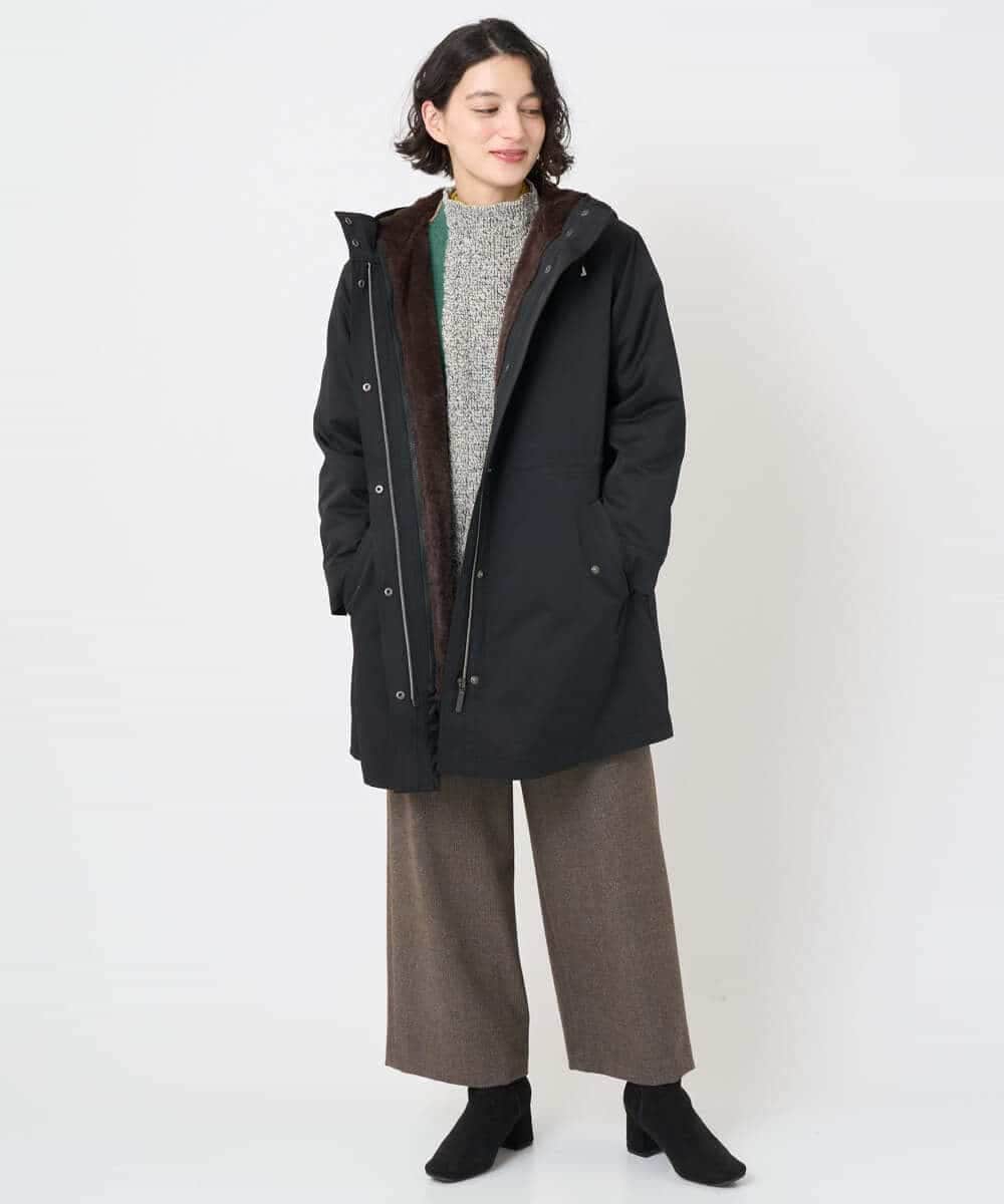 NHFAE20330 GIANNI LO GIUDICE(小さいサイズ)(メゾン ドゥ サンク) [日本製]SILEインターシャニットベスト ネイビー系