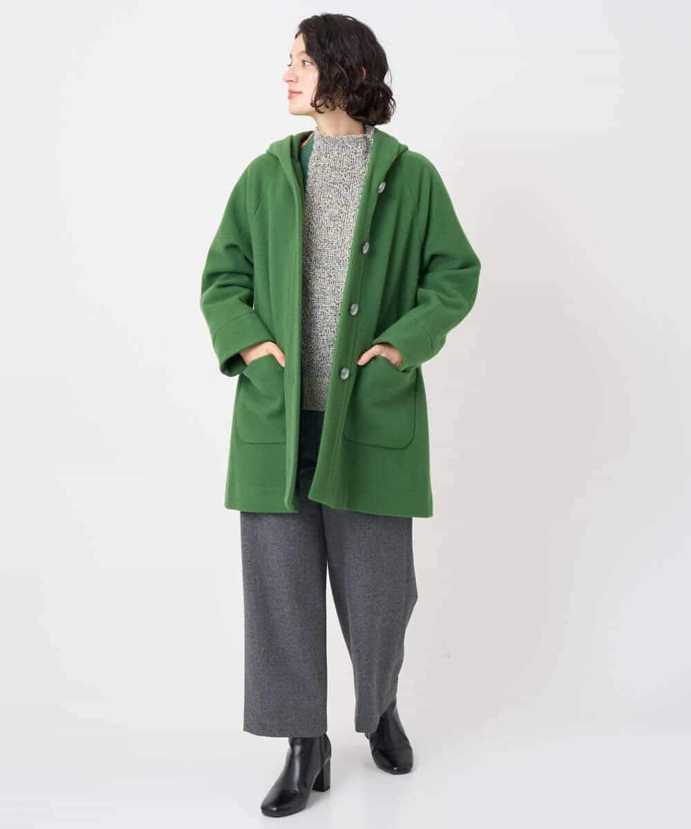 NHFAE20330 GIANNI LO GIUDICE(小さいサイズ)(メゾン ドゥ サンク) [日本製]SILEインターシャニットベスト ネイビー系