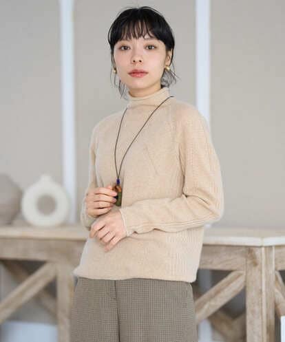 NHFAI86360 GIANNI LO GIUDICE(小さいサイズ) ピュアカシミヤハイネックプルオーバーニット