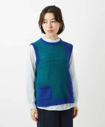 NHFEF13250 GIANNI LO GIUDICE(小さいサイズ) コットン杢ニットベスト