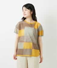 NHFGE50250 GIANNI LO GIUDICE(小さいサイズ)(メゾン ドゥ サンク) [アンサンブル対応]LEVITAサマーニット マスタード系