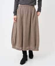 NHHAE36330 GIANNI LO GIUDICE(小さいサイズ)(メゾン ドゥ サンク) [セットアップ対応]リファインガーゼスカート ベージュ