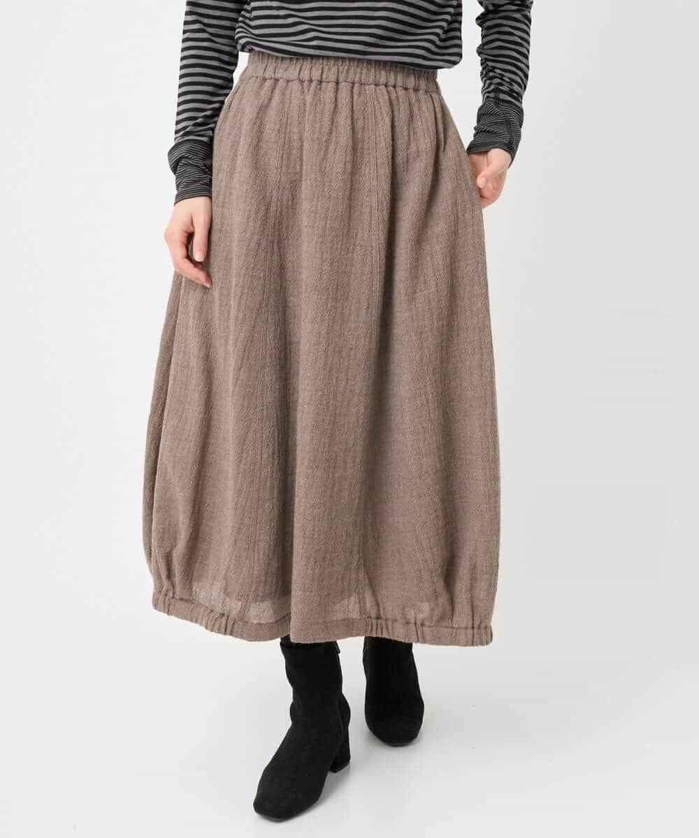 NHHAE36330 GIANNI LO GIUDICE(小さいサイズ)(メゾン ドゥ サンク) [セットアップ対応]リファインガーゼスカート ベージュ