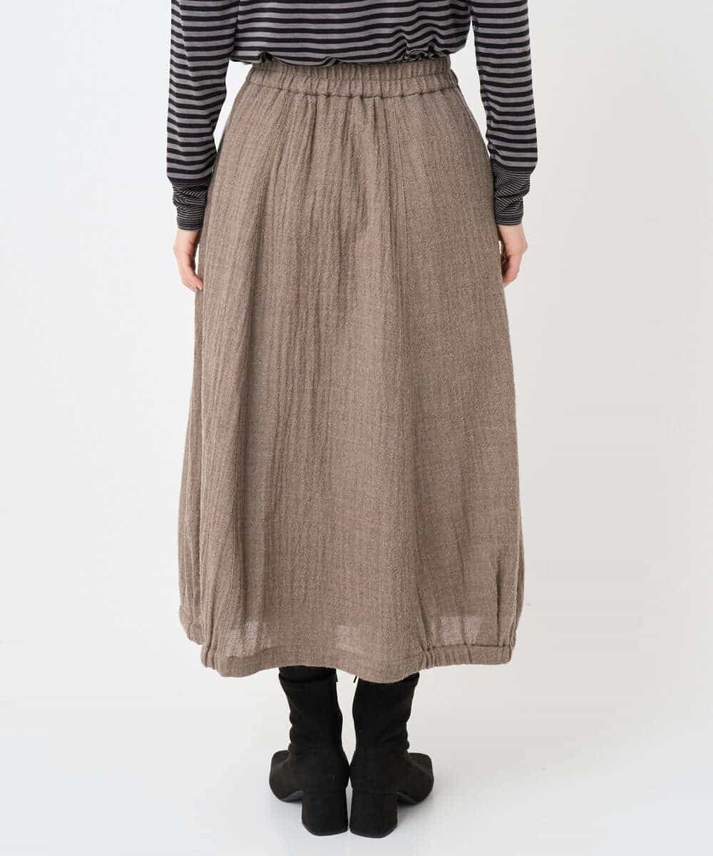 NHHAE36330 GIANNI LO GIUDICE(小さいサイズ)(メゾン ドゥ サンク) [セットアップ対応]リファインガーゼスカート ベージュ