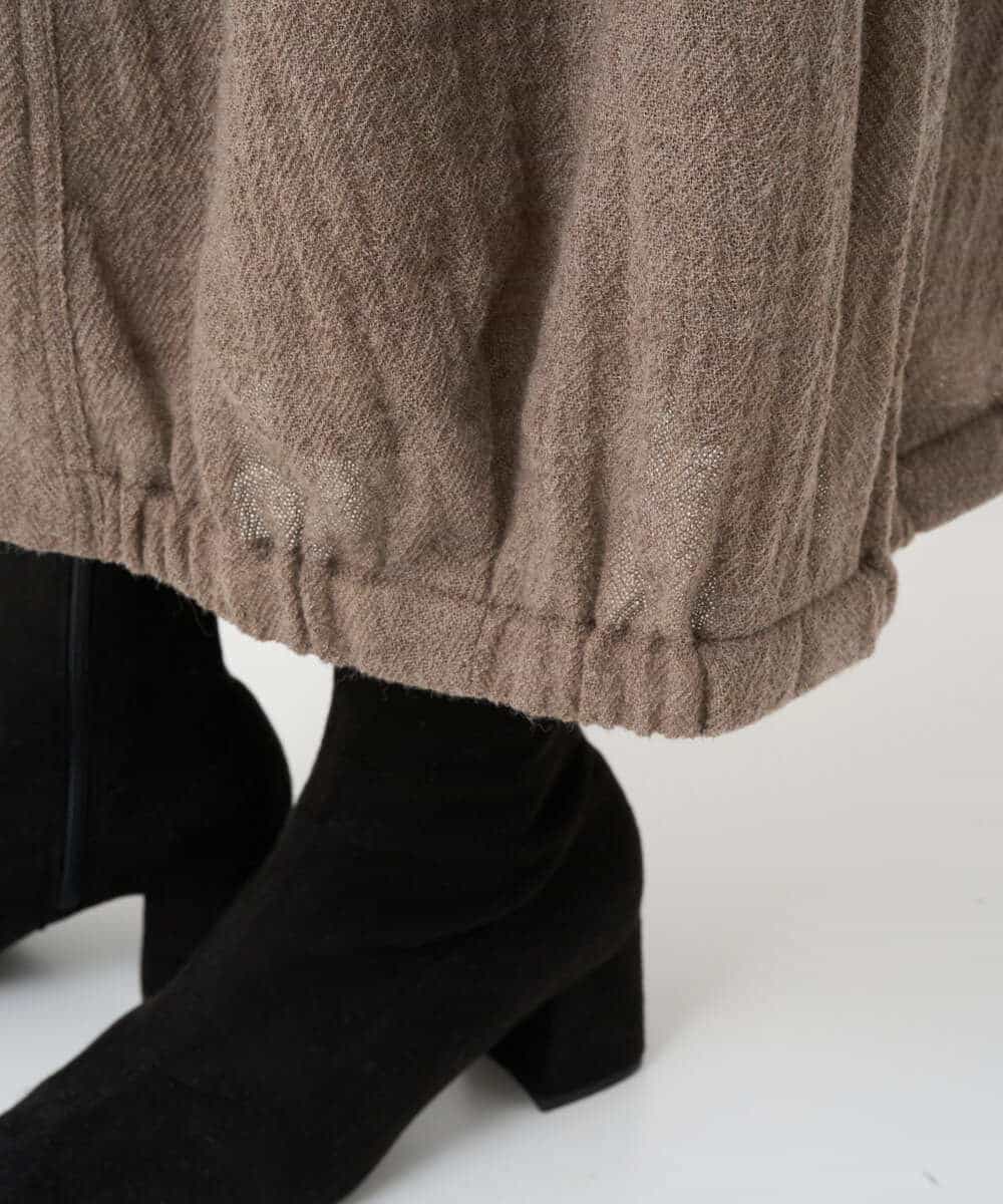 NHHAE36330 GIANNI LO GIUDICE(小さいサイズ)(メゾン ドゥ サンク) [セットアップ対応]リファインガーゼスカート ベージュ