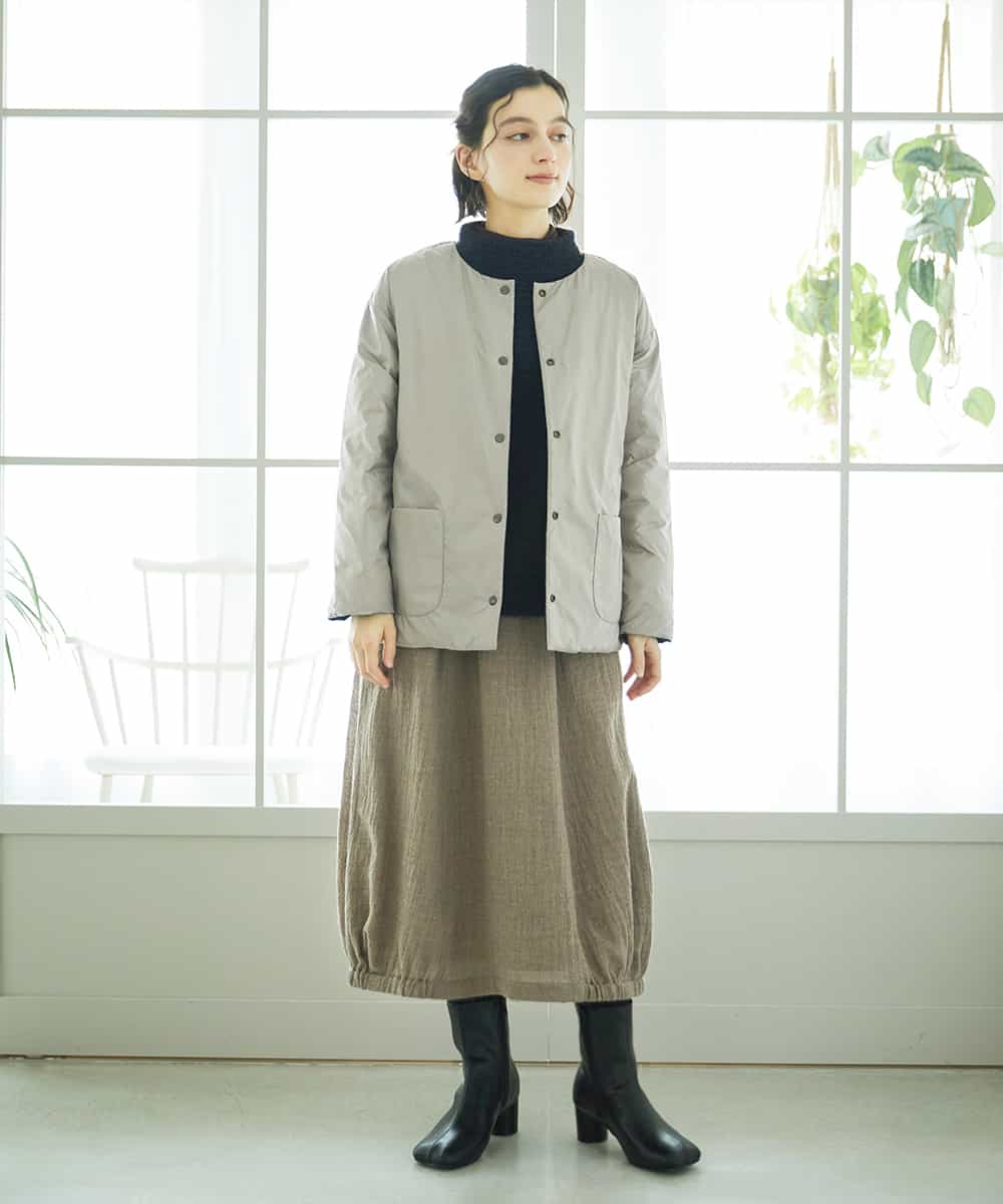 NHHAE36330 GIANNI LO GIUDICE(小さいサイズ)(メゾン ドゥ サンク) [セットアップ対応]リファインガーゼスカート ベージュ